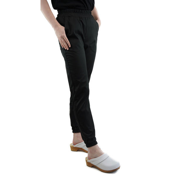 Moderne Stretchhose für moderne Medizinerinnen und Pflegerinnen.
